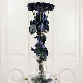 Букет 10 черных роз