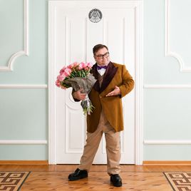 Букет 21 большой отборный розовый пион от Сергея Роста