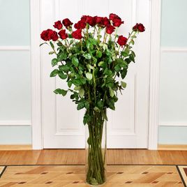 Букет 25 красных роз высотой 160см (для Сергея Роста)