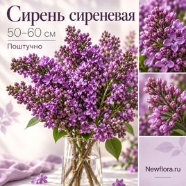 Сирень сиреневая 50-60 см (поштучно)