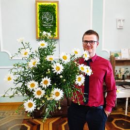 Букет 19 высоких ромашек (100см)