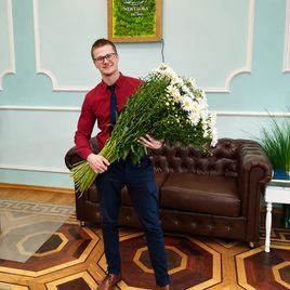 Букет 71 высокая ромашка 100см