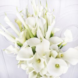 Букет 101 белая калла (60-80см)