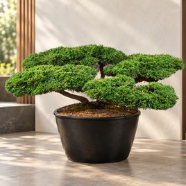 Можжевельник ниваки «Juniperus» в горшке (высота 50 см)