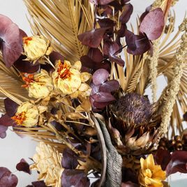 Букет сухоцветов с геликонией и тропическим эвкалиптом (для COMMONS rest.)