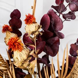 Букет сухоцветов с геликонией и тропическим эвкалиптом (для COMMONS rest.)
