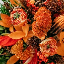 Настольная композиция с гумнатом и целозией (для Bentley Motors St. P)