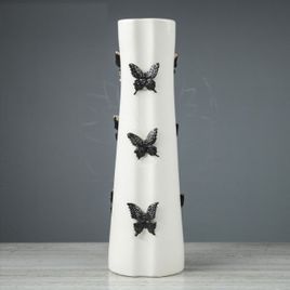 Ваза настольная «бабочки» высота 41см (керамика)