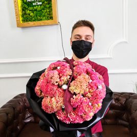 Букет «мозг» из целозий (для Татьяны Черниговской)