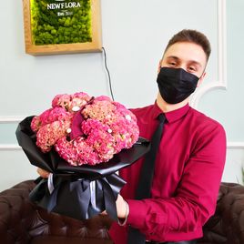 Букет «мозг» из целозий (для Татьяны Черниговской)