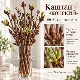 Каштан «конский» 60-80 см (поштучно)