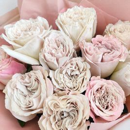 Букет 11 пионовидных роз Westminster Abbey