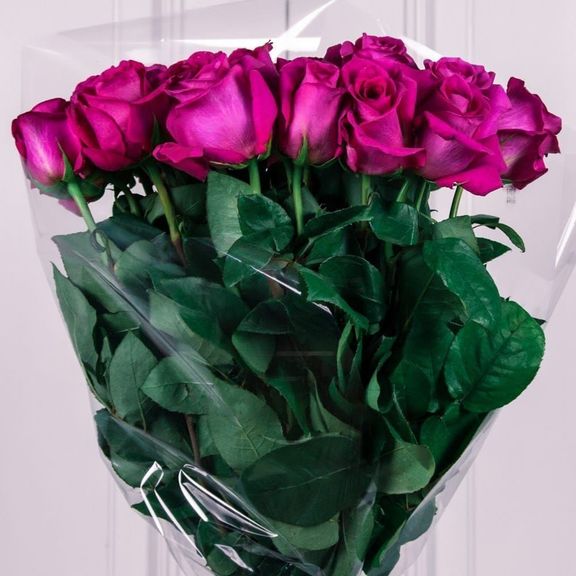 Букет 25 розовых роз 60см сорт Pink Floyd (Юж. Америка)