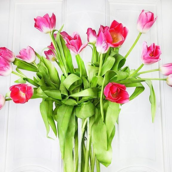 Букет 25 розовых тюльпанов (40-50см)