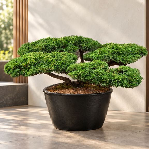Можжевельник ниваки «Juniperus» в горшке (высота 50 см)