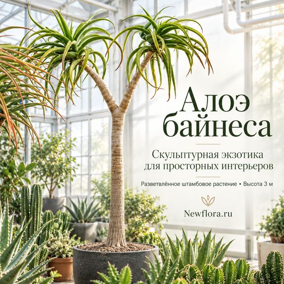 Алоэ байнеса разветвленное (высота 3 метра)