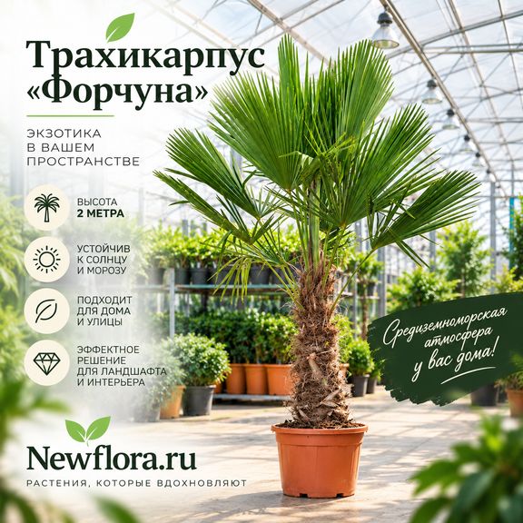 Трахикарпус «Форчуна» (высота 2 метра)