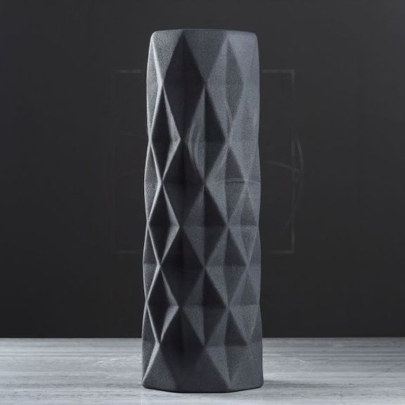 Ваза черная «стелс» высота 40см (керамика)