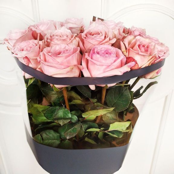 Букет 19 пионовидных ароматных роз Pink Ohara