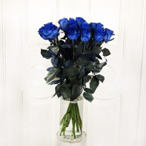 Букет 15 синих роз (Premium)
