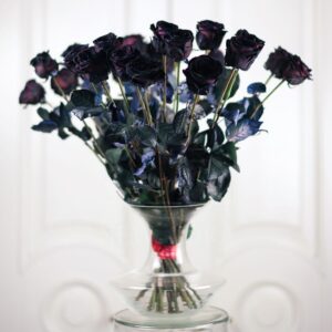 Букет 21 черная роза