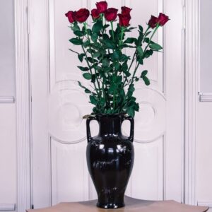 Букет 9 красных роз высотой 130см
