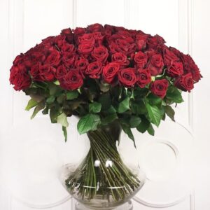 Букет 101 красная роза 60-70см (Америка)
