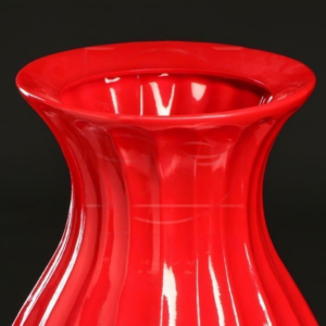 Ваза напольная красная высота 70см (керамика)